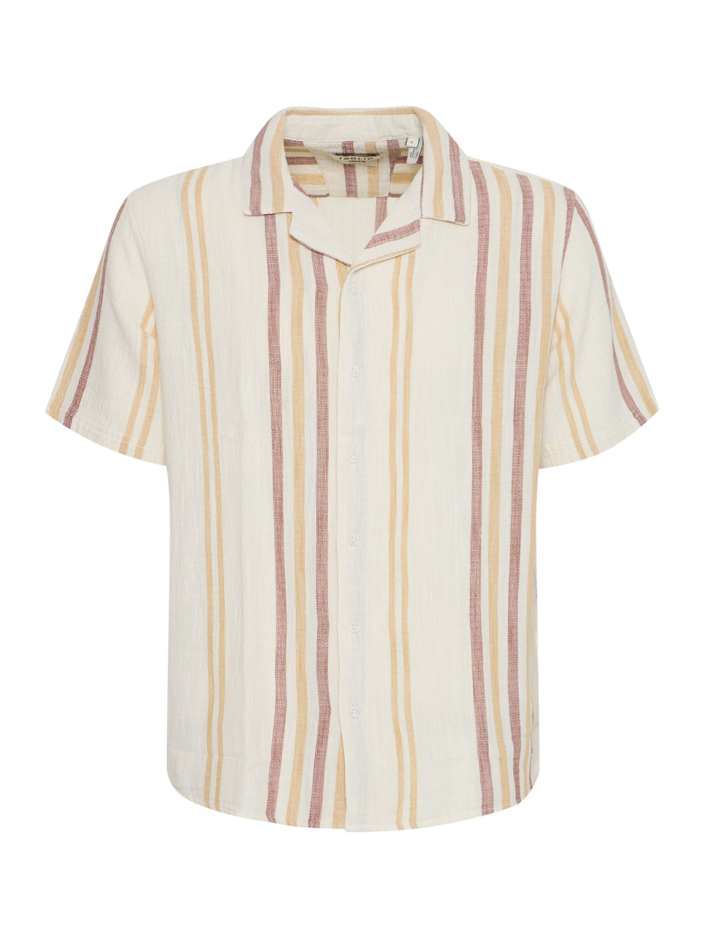 Fit confort Chemise ' SDISAI ' !Solid en marron : devant