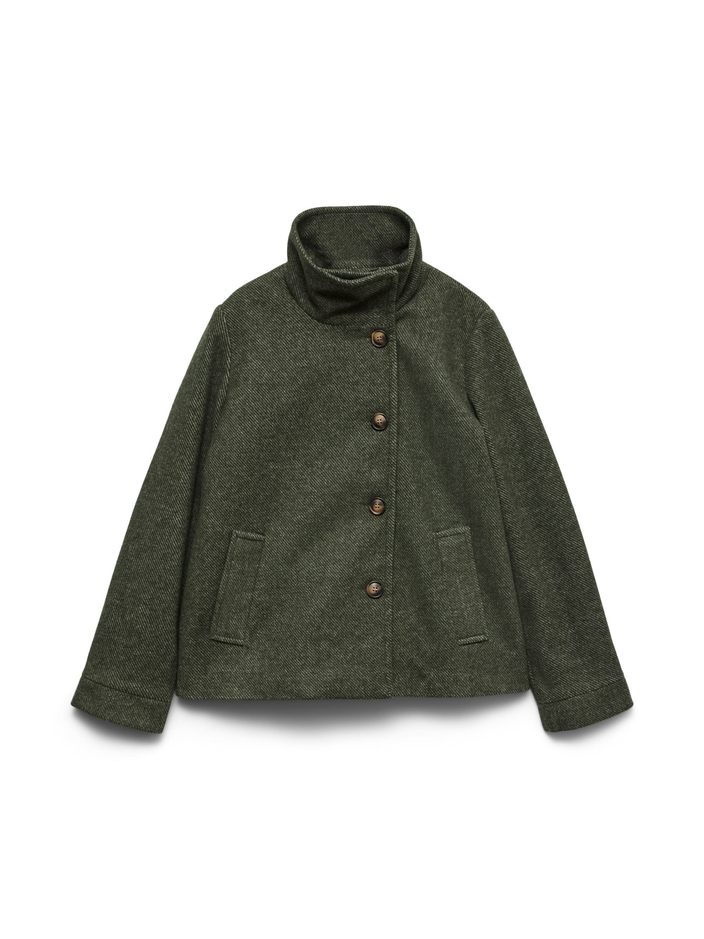 VERO MODA - Abrigo de entretiempo 'VMEvaida' en verde: frente