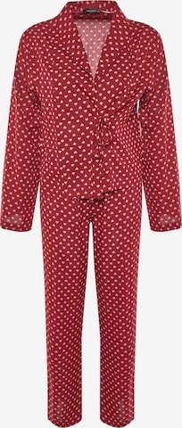 raudona Trendyol Pižama: priekis