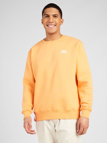 ALPHA INDUSTRIES - Sweatshirt em laranja: frente