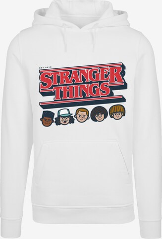 F4NT4STIC Sweatshirt 'Stranger Things Netflix TV Series' in White: front