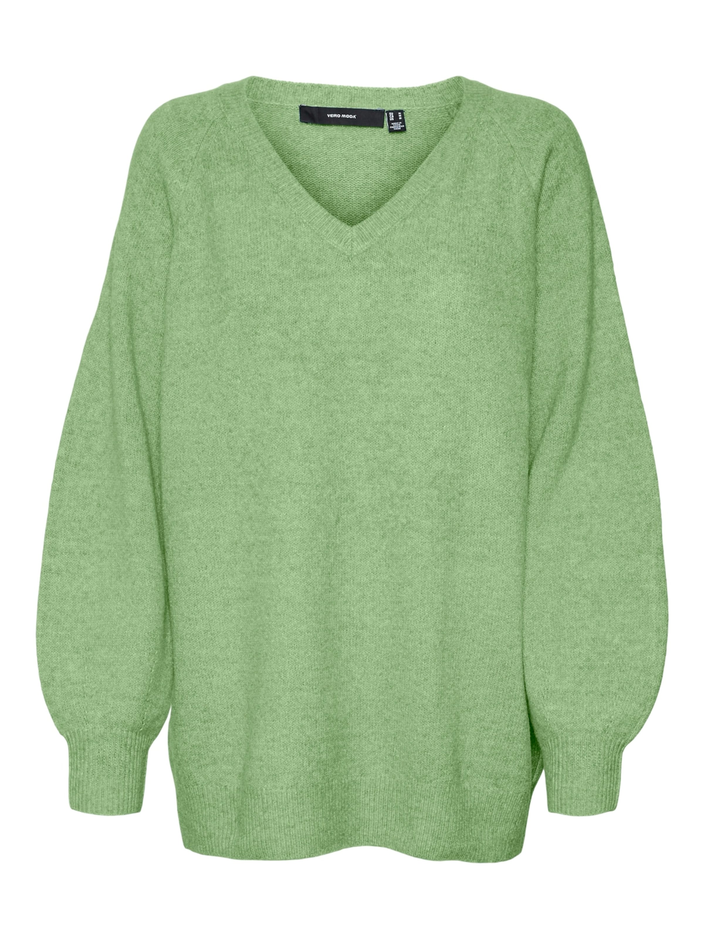 VERO MODA Trui VMLEAF in Pastelgroen ABOUT YOU