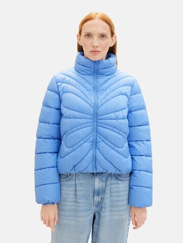 TOM TAILOR DENIM Winterjacke in Blau: Vorderseite