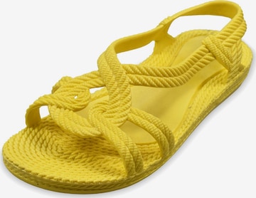 Brasileras - Sandalias 'Esmirna' en amarillo: frente