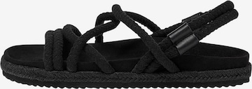 Pull&Bear Sandalen in Zwart