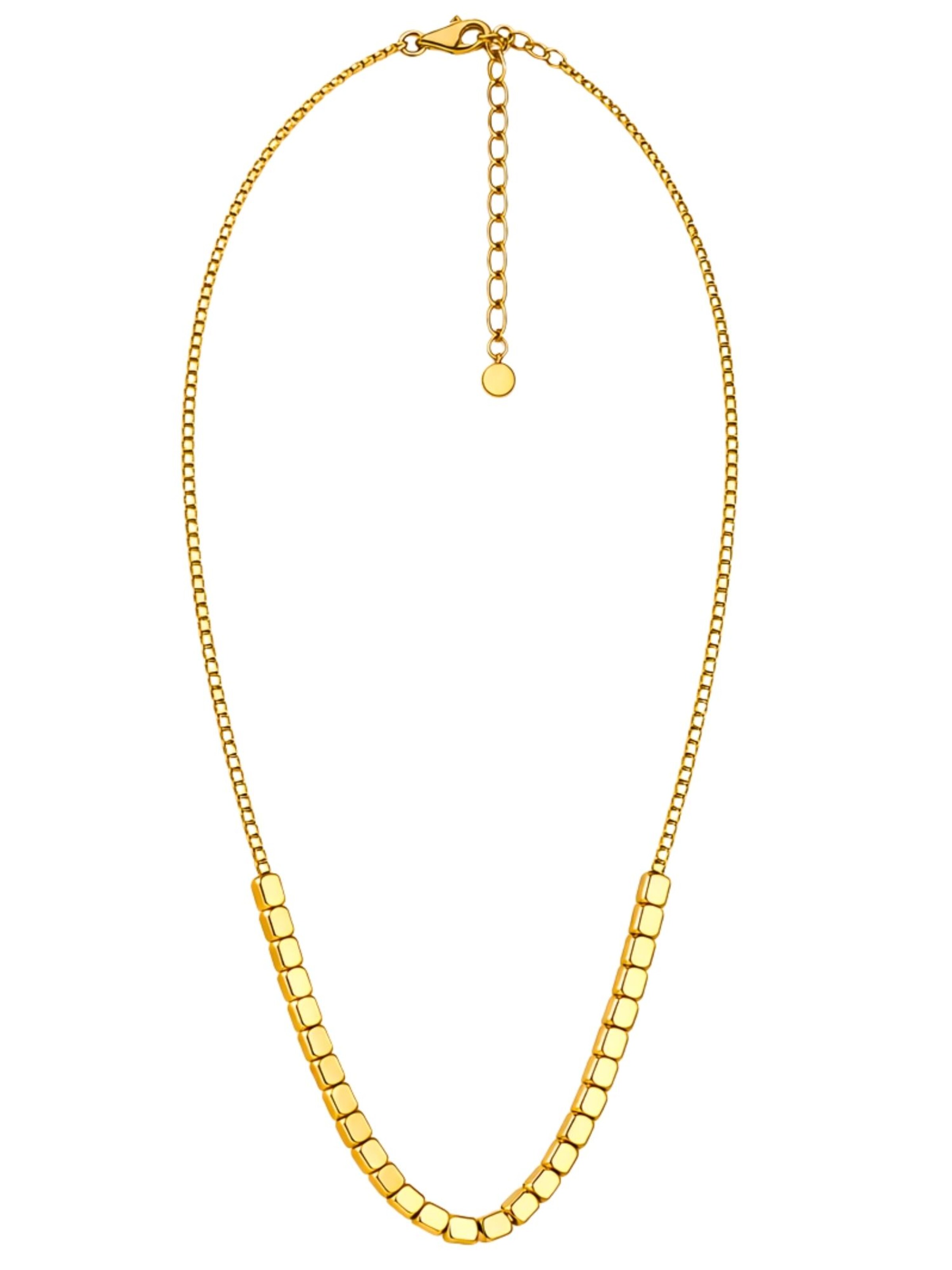 BS Schmuckdesign Necklace 'Gold Blocks' in Gold: front