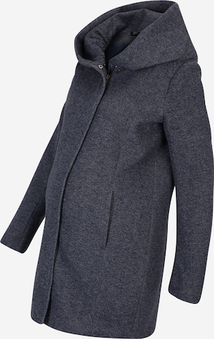 Only Maternity Between-Seasons Coat 'Sedona' in Blue: front