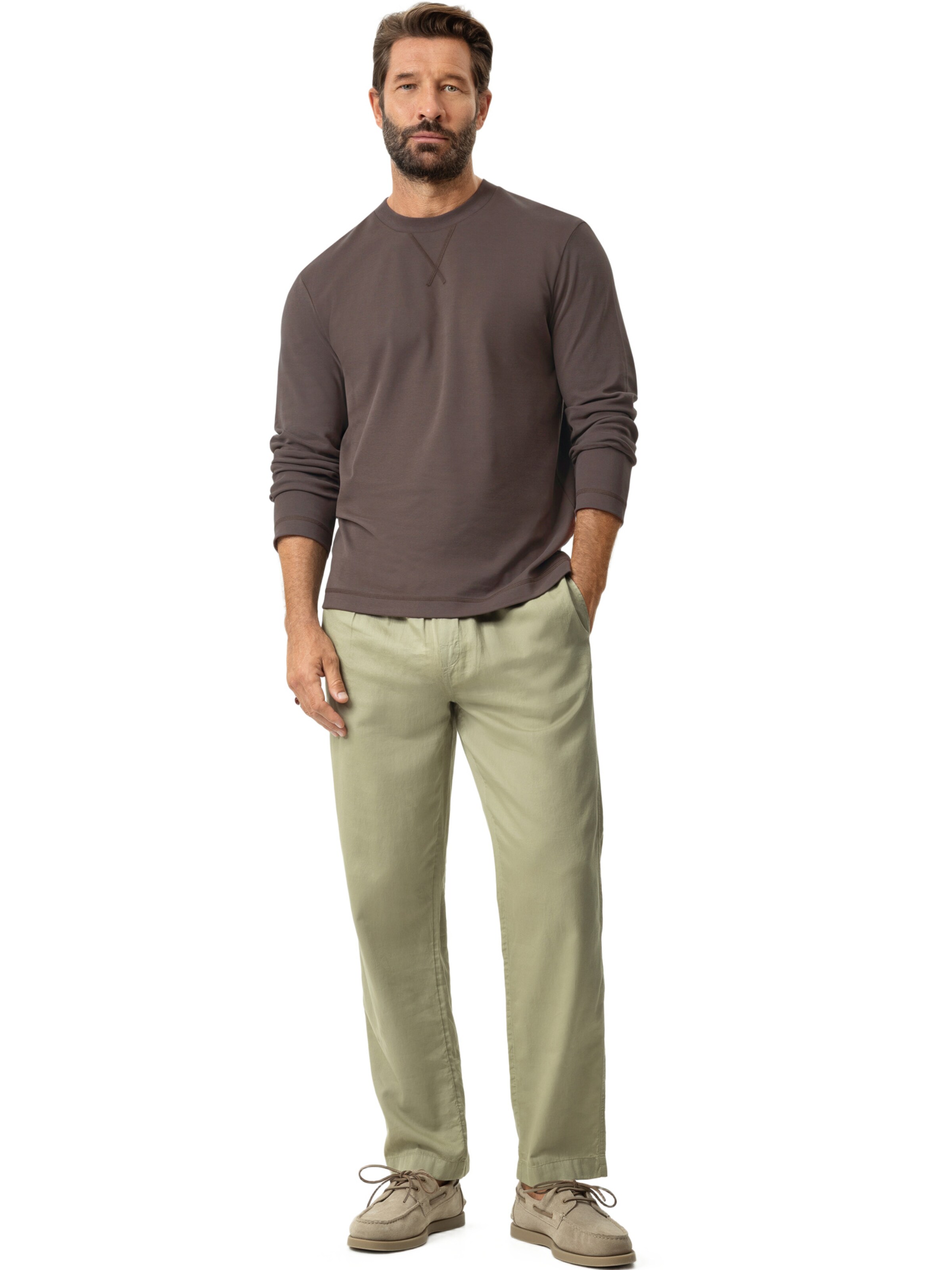 T-Shirt ' Serie Serious Essentials ' Mey en marron