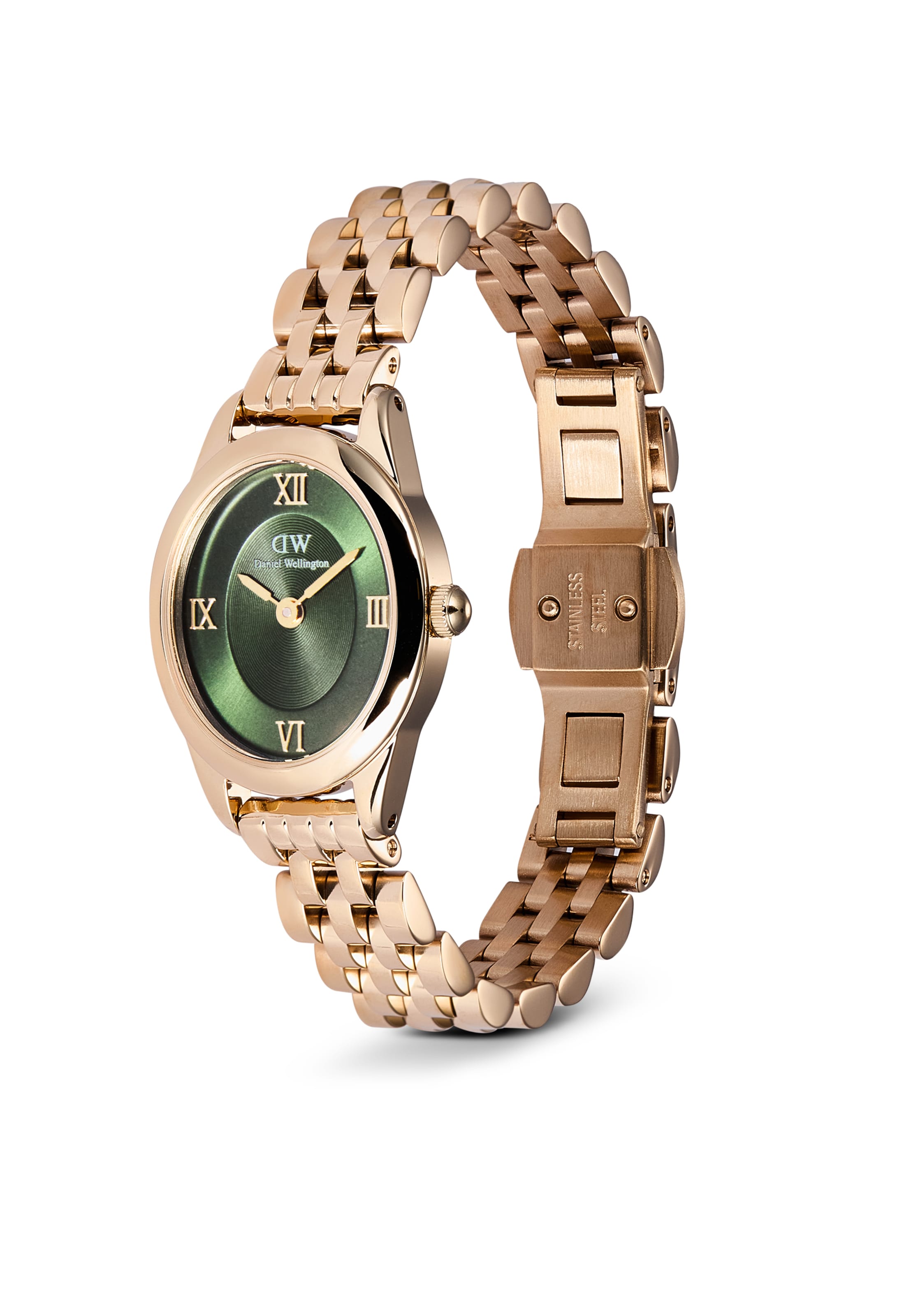Daniel Wellington Analoog horloge 'OPHELIA MINI' in Goud: voorkant