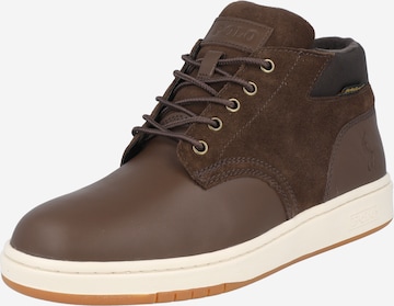 Polo Ralph Lauren Lace-Up Boots in Brown: front