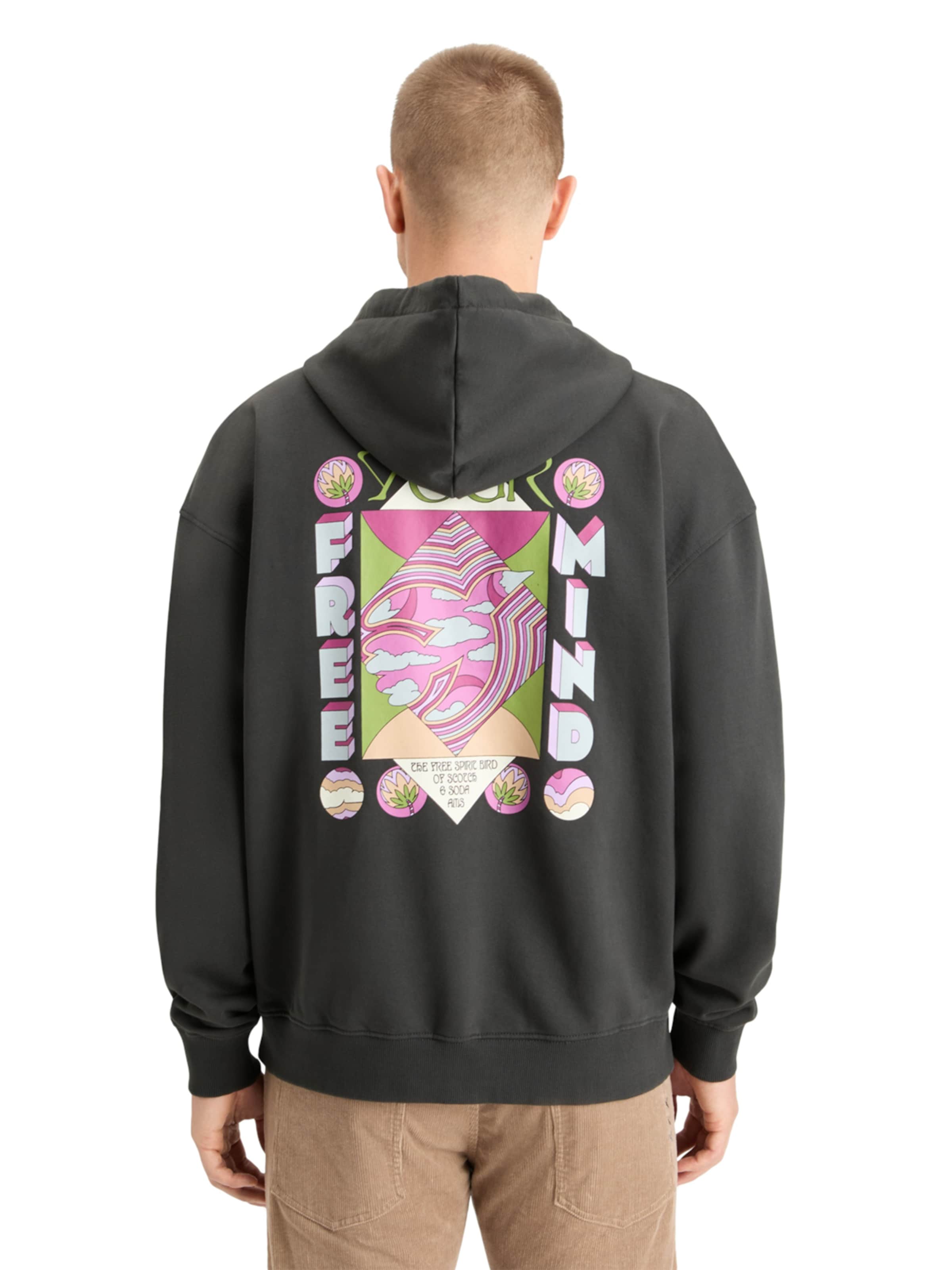 SCOTCH & SODA Sweatshirt in Schwarz: Vorderseite