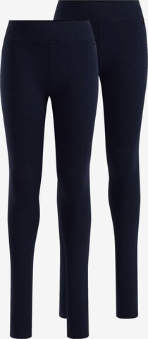 WE Fashion Skinny Leggings in Blue: front