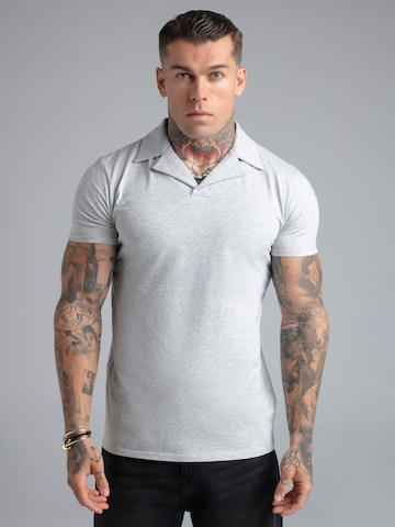 SikSilk Shirt in Grijs: voorkant