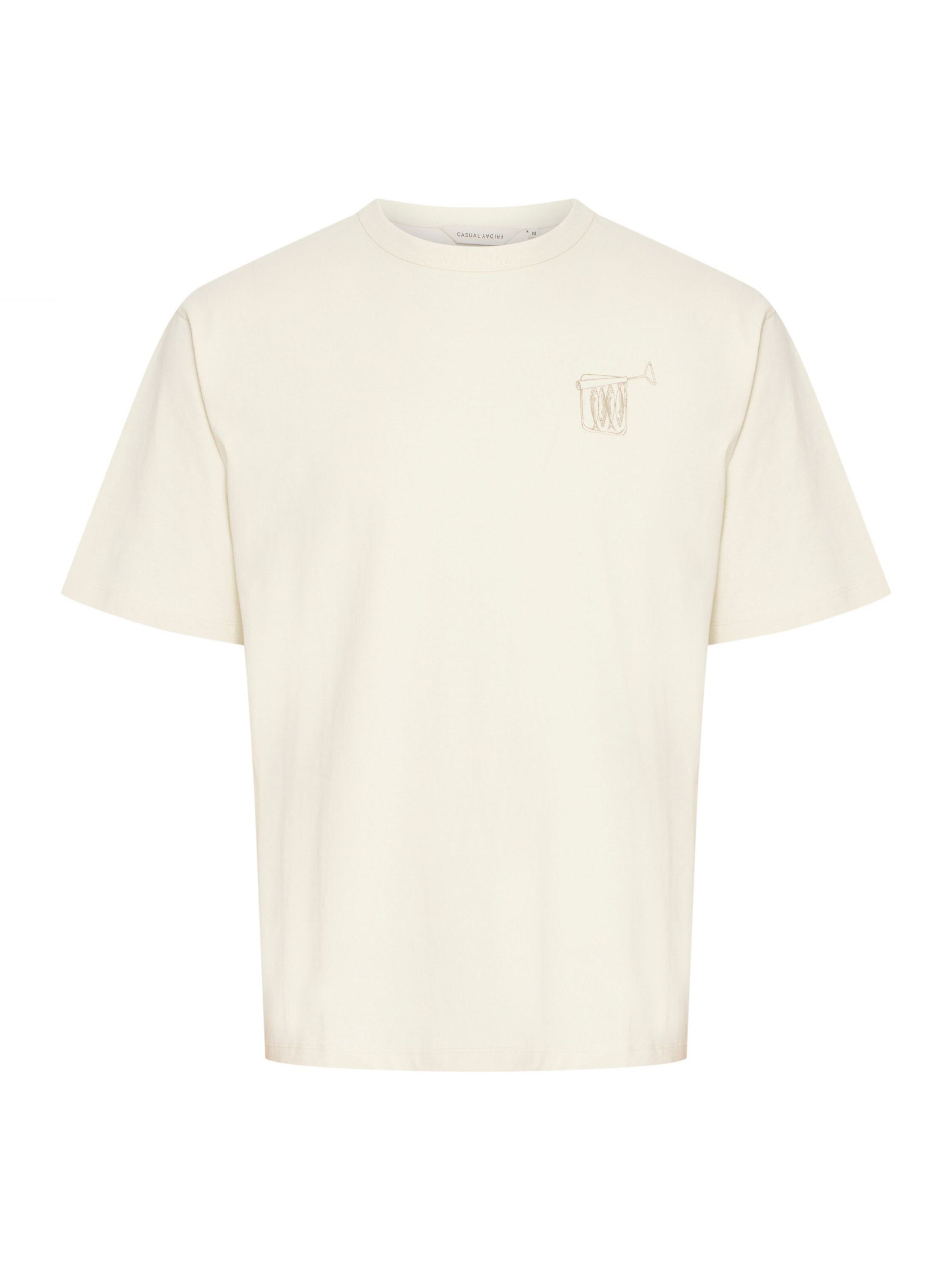 Casual Friday - Camisa ' CFARCHER print ' em branco: frente