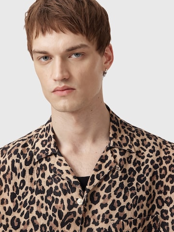 AllSaints Средняя посадка Рубашка в Коричневый