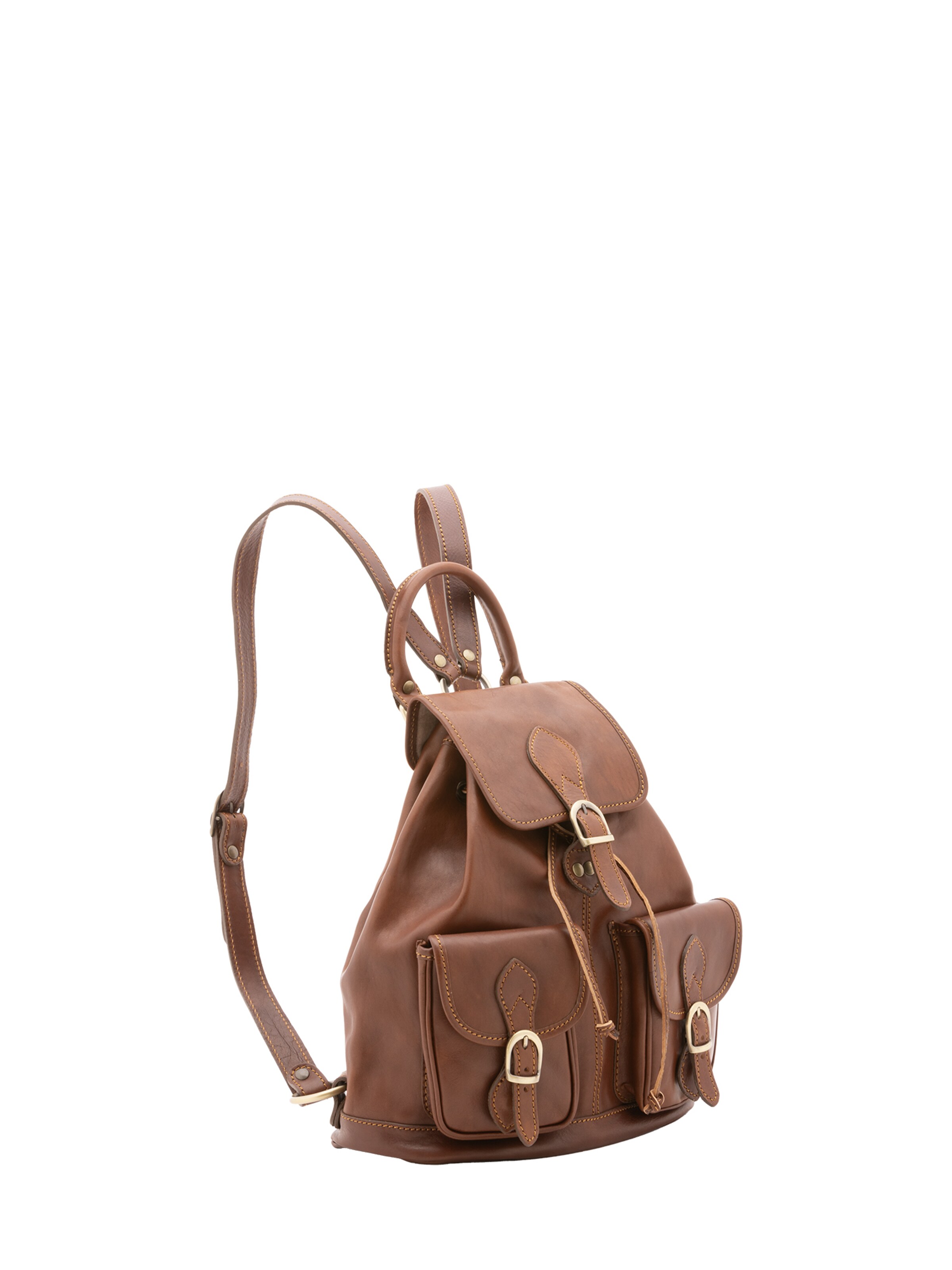 Sac à dos Viola Castellani en marron : devant