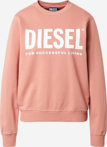 DIESEL Sweatshirt 'F-ANGS-ECOLOGO' in Pink: predná strana