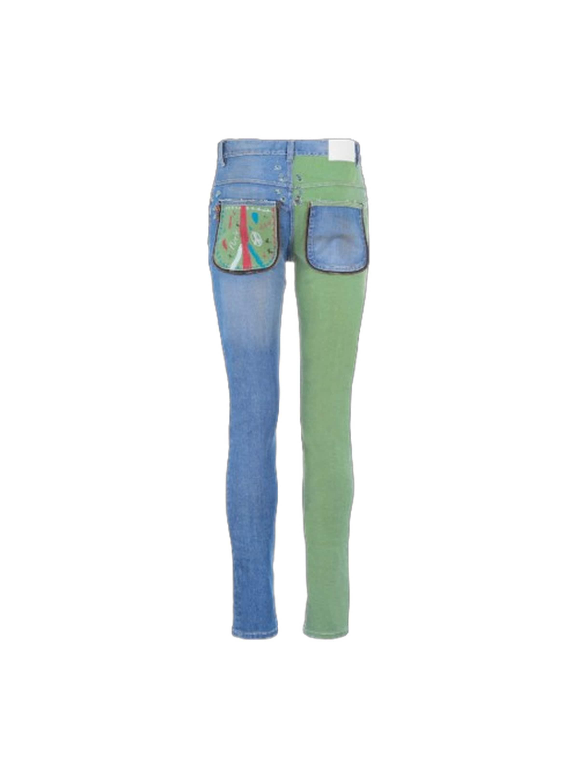 Yoxeone Skinny Jeans 'GRAFF PARIS' in Blauw