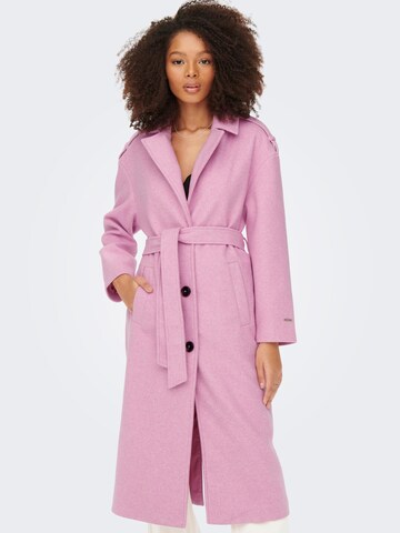 ONLY Between-Seasons Coat 'Emma' in Purple: front