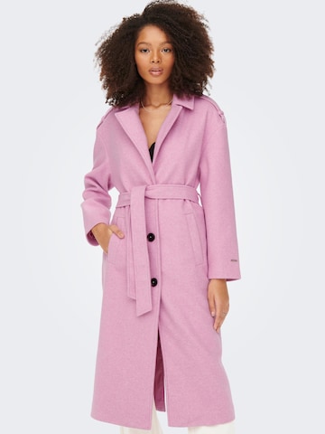 ONLY Between-Seasons Coat 'Emma' in Purple: front