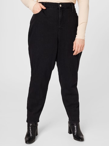 Calvin Klein Jeans Curve Slimfit Jeans in Schwarz: predná strana