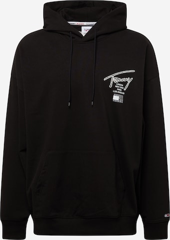 Tommy Jeans Sweatshirt in Black: front