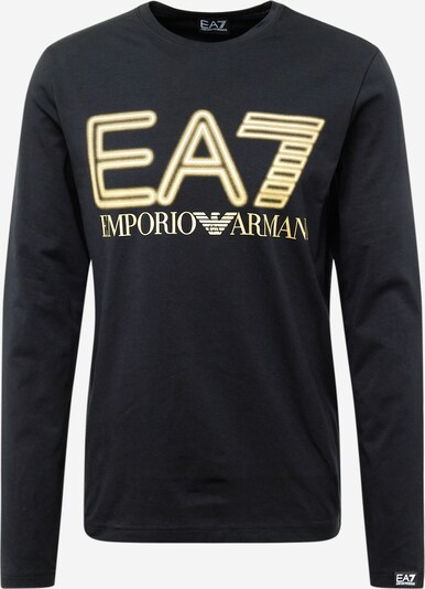 EA7 Emporio Armani T-Shirt en jaune d'or / noir / blanc, Vue avec produit