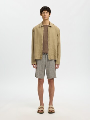 SELECTED Regular Chino Pants 'SLHBRODY' in Brown