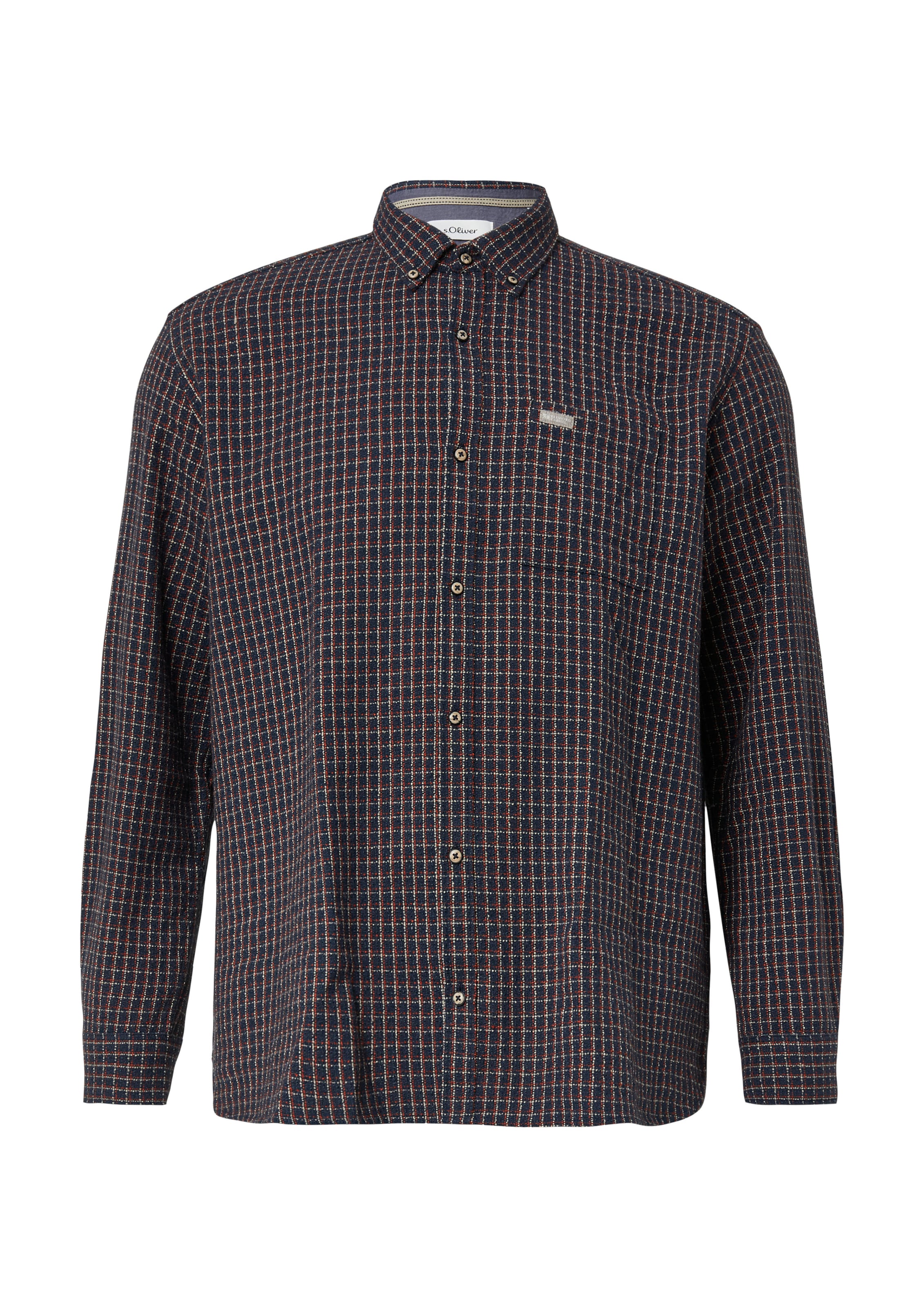 s.Oliver Regular fit Overhemd in Blauw: voorkant