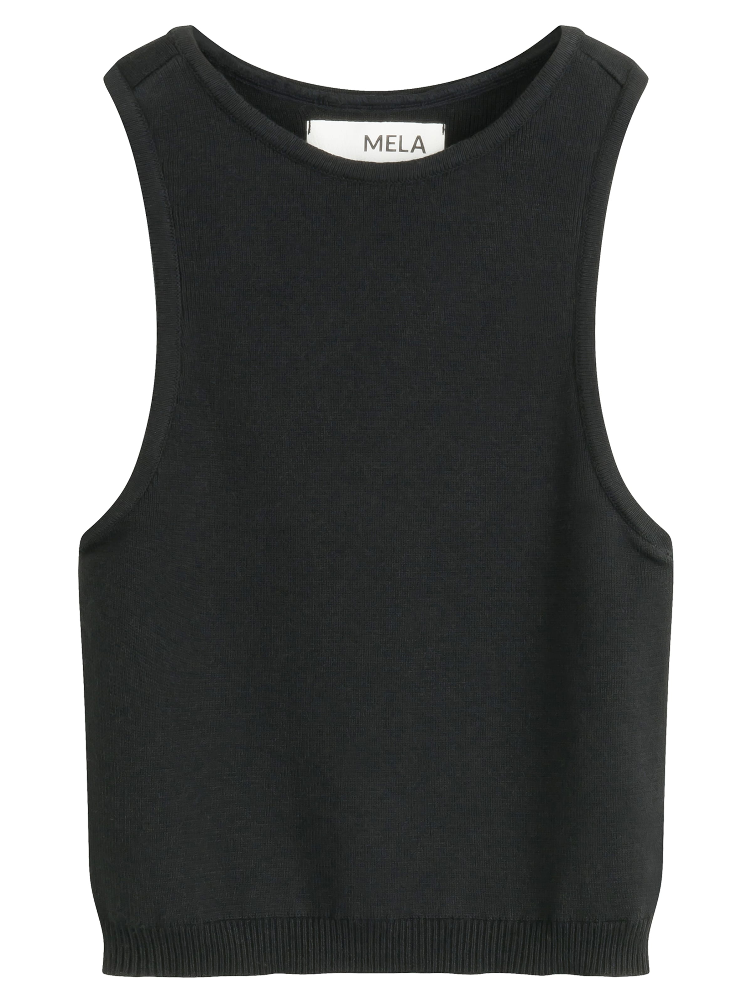 Top in maglia 'Nikara' di MELA in nero: frontale