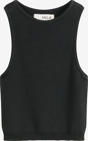 Tops en tricot 'Nikara' MELA en noir : devant