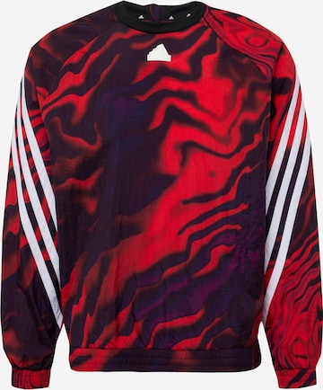 sarkans ADIDAS SPORTSWEAR Sportiska tipa džemperis 'Future Icons Graphic': no priekšpuses