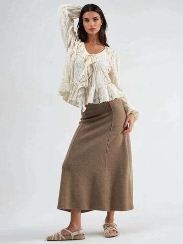 Gonna di Busem in marrone