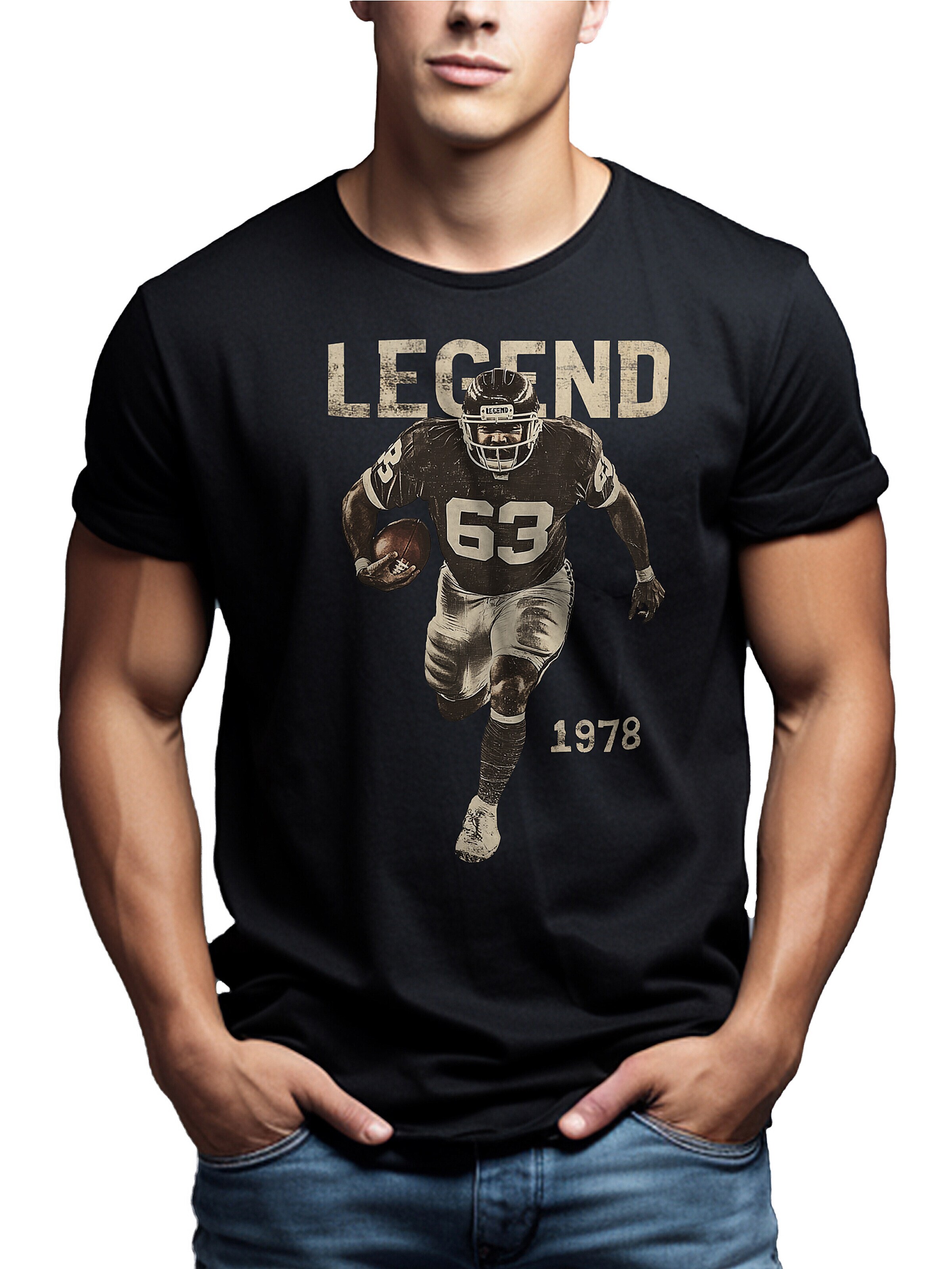 MAKAYA Shirt 'Football Legend' in Black