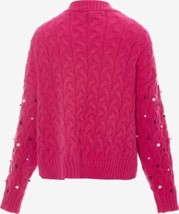 faina Knit Cardigan in Pink