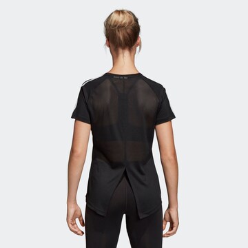 ADIDAS PERFORMANCE Functioneel shirt 'Design 2 Move 3-Streifen' in Zwart
