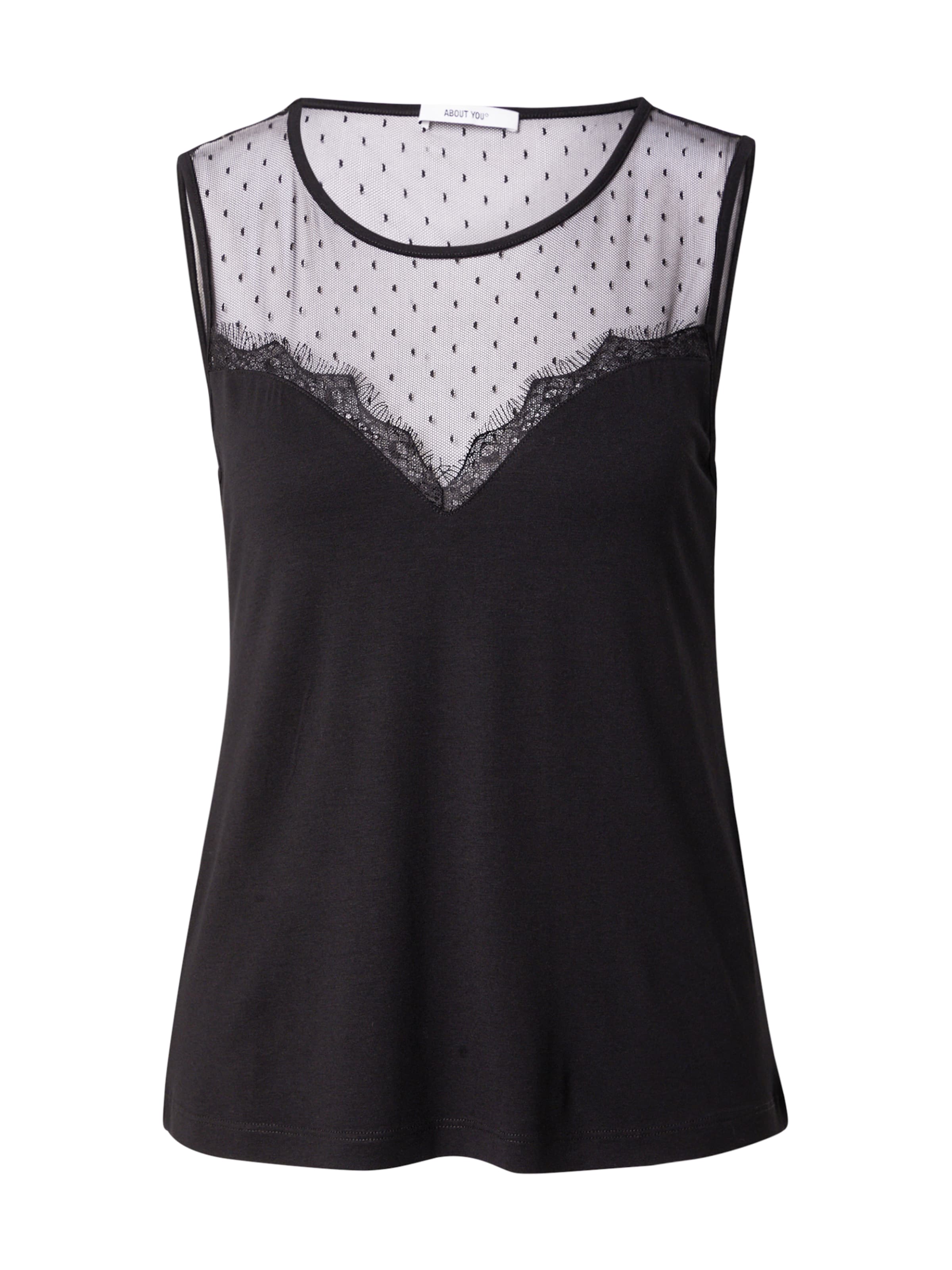 juoda ABOUT YOU Palaidinė be rankovių 'Janina': priekis