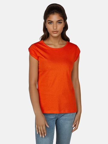 salzhaut T-Shirt 'BIIKE' in Orange