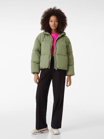 Bershka Between-Season Jacket in Green