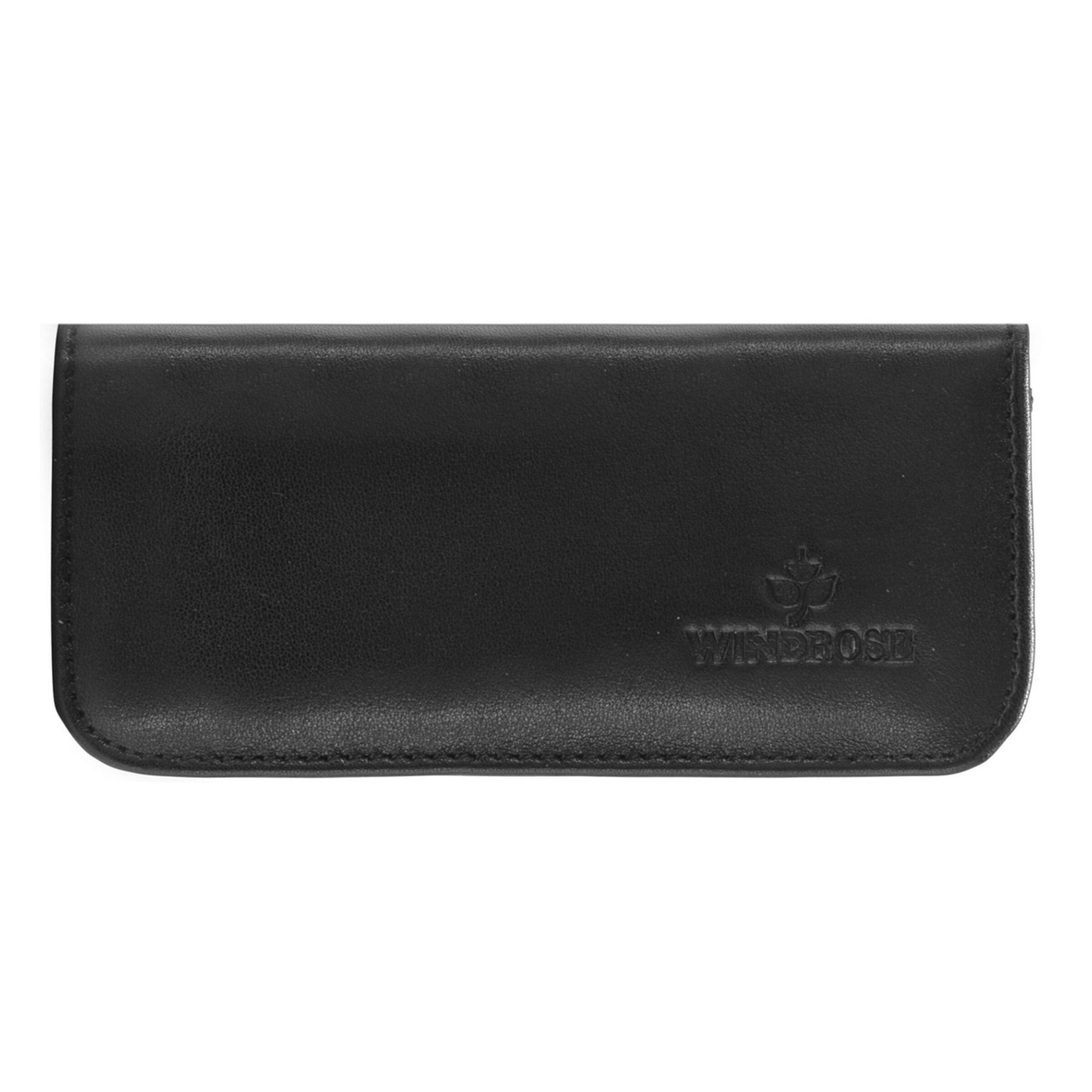 WINDROSE Schmuckkaste 'Nappa' in Schwarz: Vorderseite