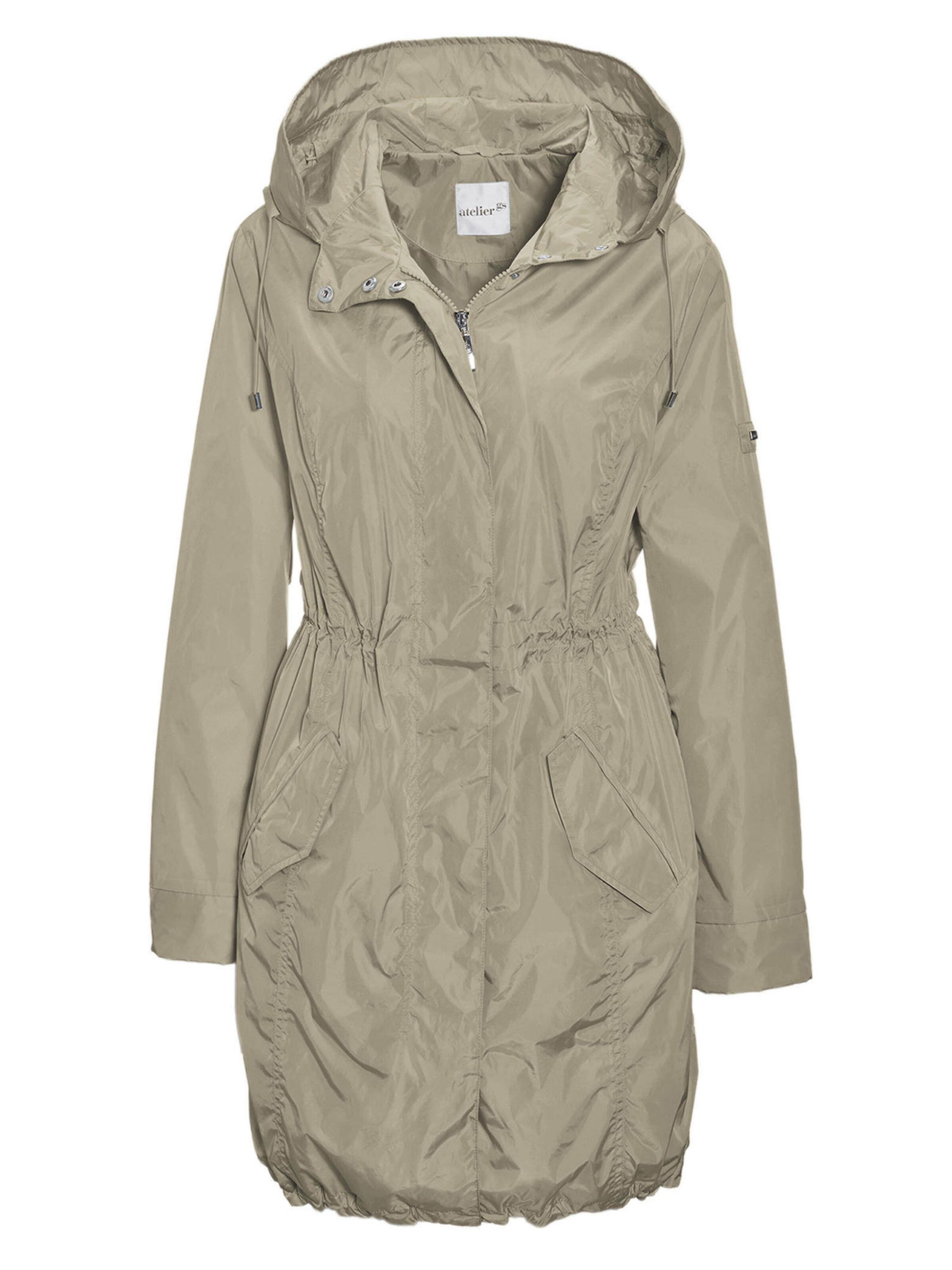 Parka mi-saison Goldner en gris : devant