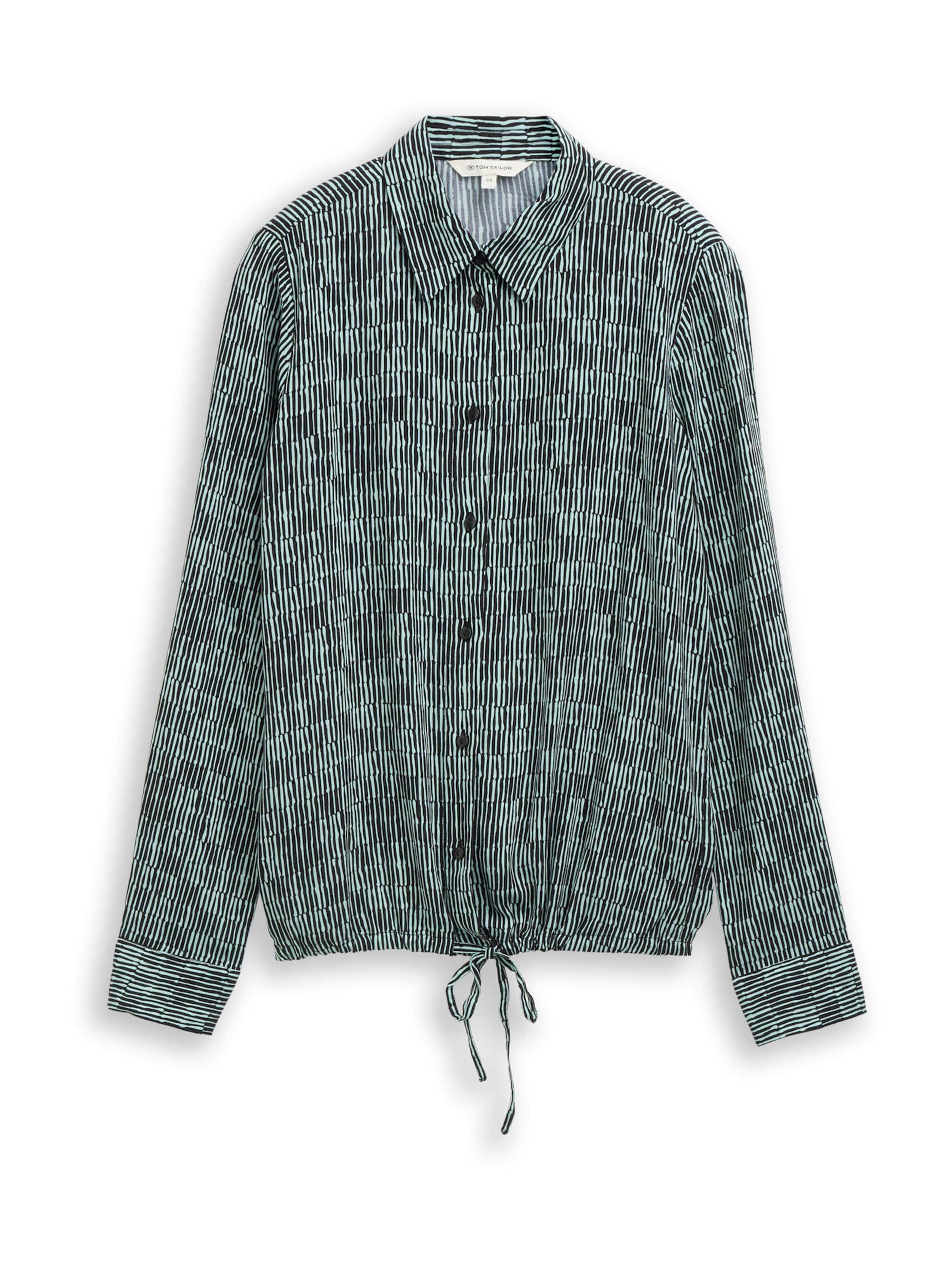 TOM TAILOR Блуза в зелено: отпред