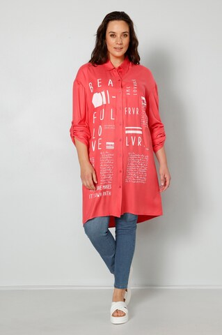 MIAMODA Tunic in Red: front