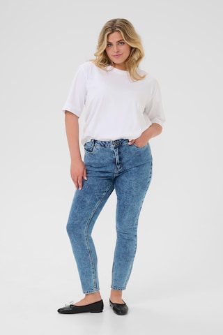KAFFE CURVE Slim fit Jeans 'Elona' in Blue