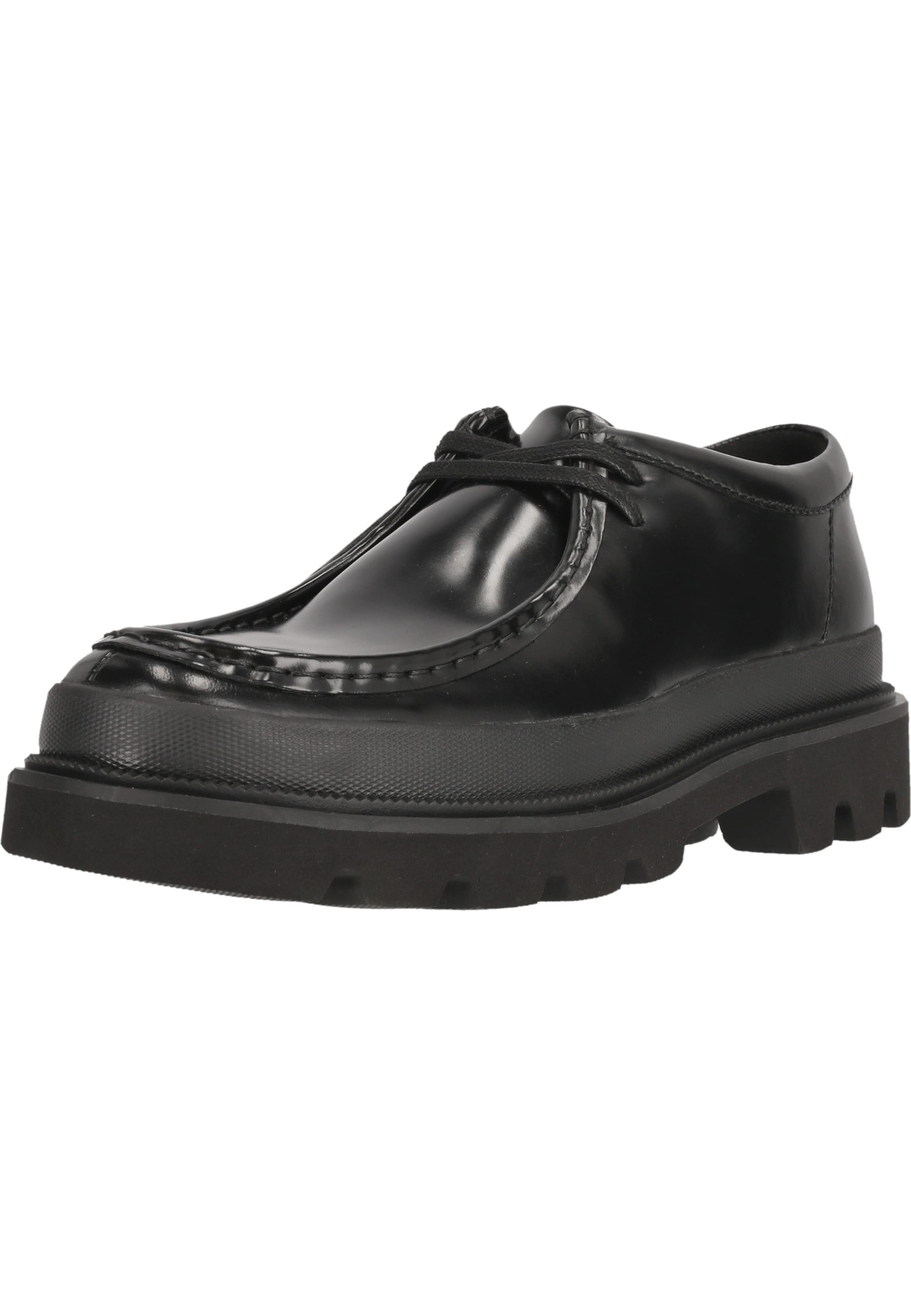 CLARKS Schnürschuhe 'Badell Seam' in Schwarz: Vorderseite