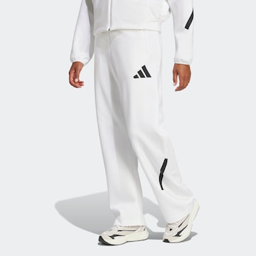 ADIDAS SPORTSWEAR Широкий Спортивные штаны 'Z.N.E.' в Белый: спереди