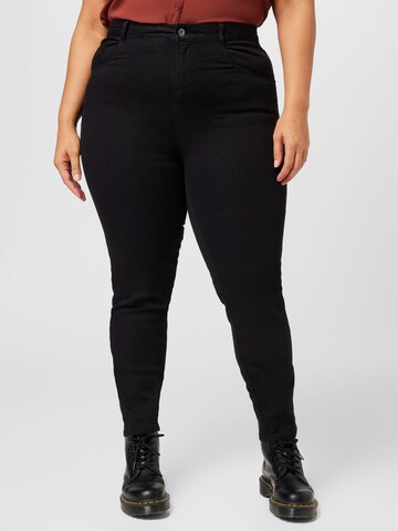 Slimfit Jeans 'Ellis' de la Dorothy Perkins Curve pe negru: față