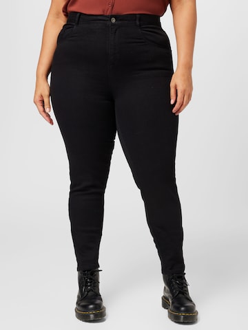 Dorothy Perkins Curve Slimfit Τζιν 'Ellis' σε μαύρο: μπροστά