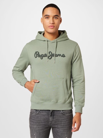 Pepe Jeans Sweatshirt 'RYAN' i grön: framsida