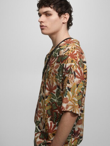 Pull&Bear Regular Fit Hemd in Grün
